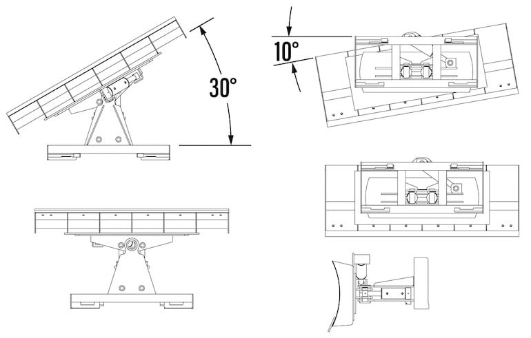 6-Way Dozer Blade Diagram