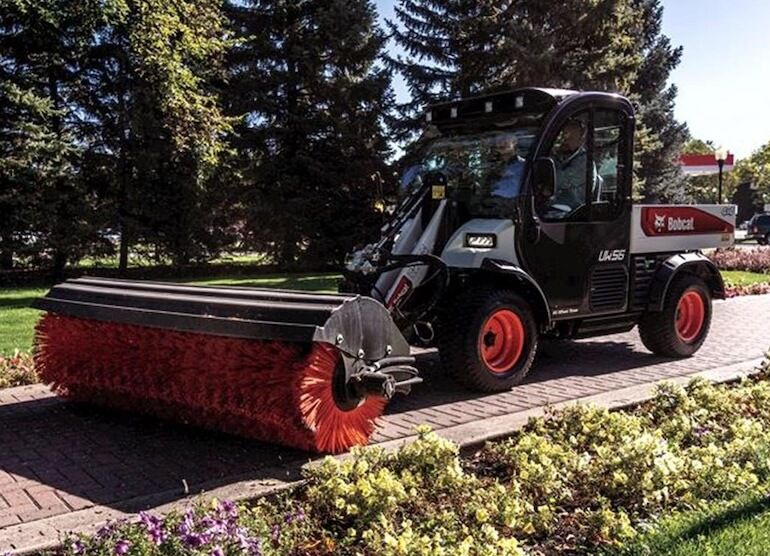 Bobcat UW56 Toolcat with Angle Broom