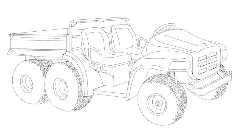 Cub Cadet 640 Big Country 6x4 UTV Dimensions
