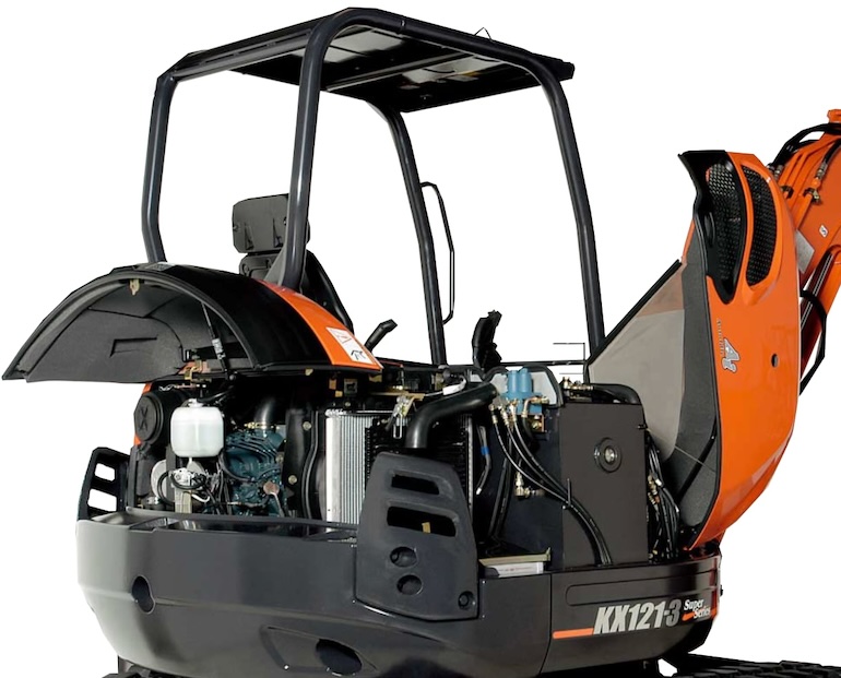 Kubota KX121-3S 6-Way Blade Excavator Specifications