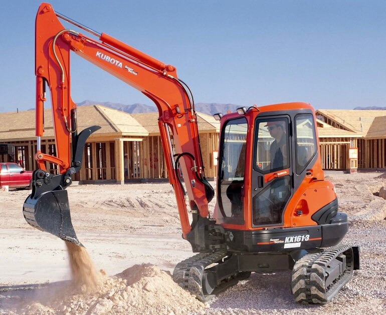 Kubota KX161-3 Mini Excavator Specs (Super Series)