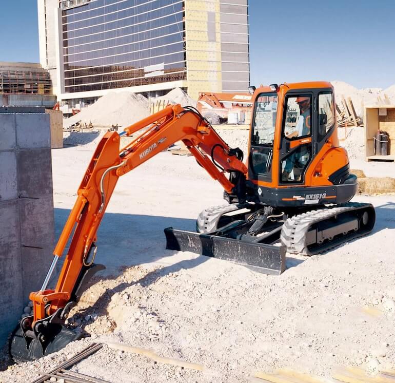 Kubota KX161-3S Angle Blade Excavator Specs