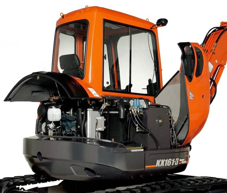 Kubota KX161-3S Angle Blade Mini Excavator Specs