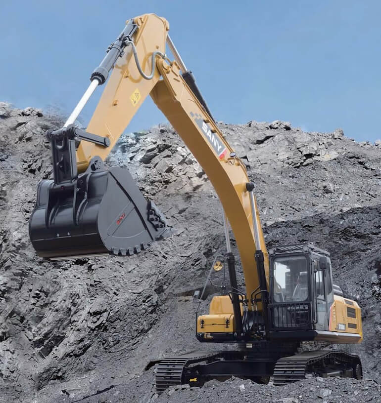 Sany SY365H Mining Excavator at Work